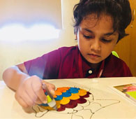 Glass Painting - Velammal Bodhi Campus