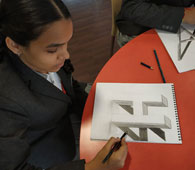 3D drawings of Alphabets - Shanthinikethana School