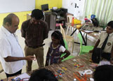 Workshop on Jewellery making @ Chellammal Vidyalaya